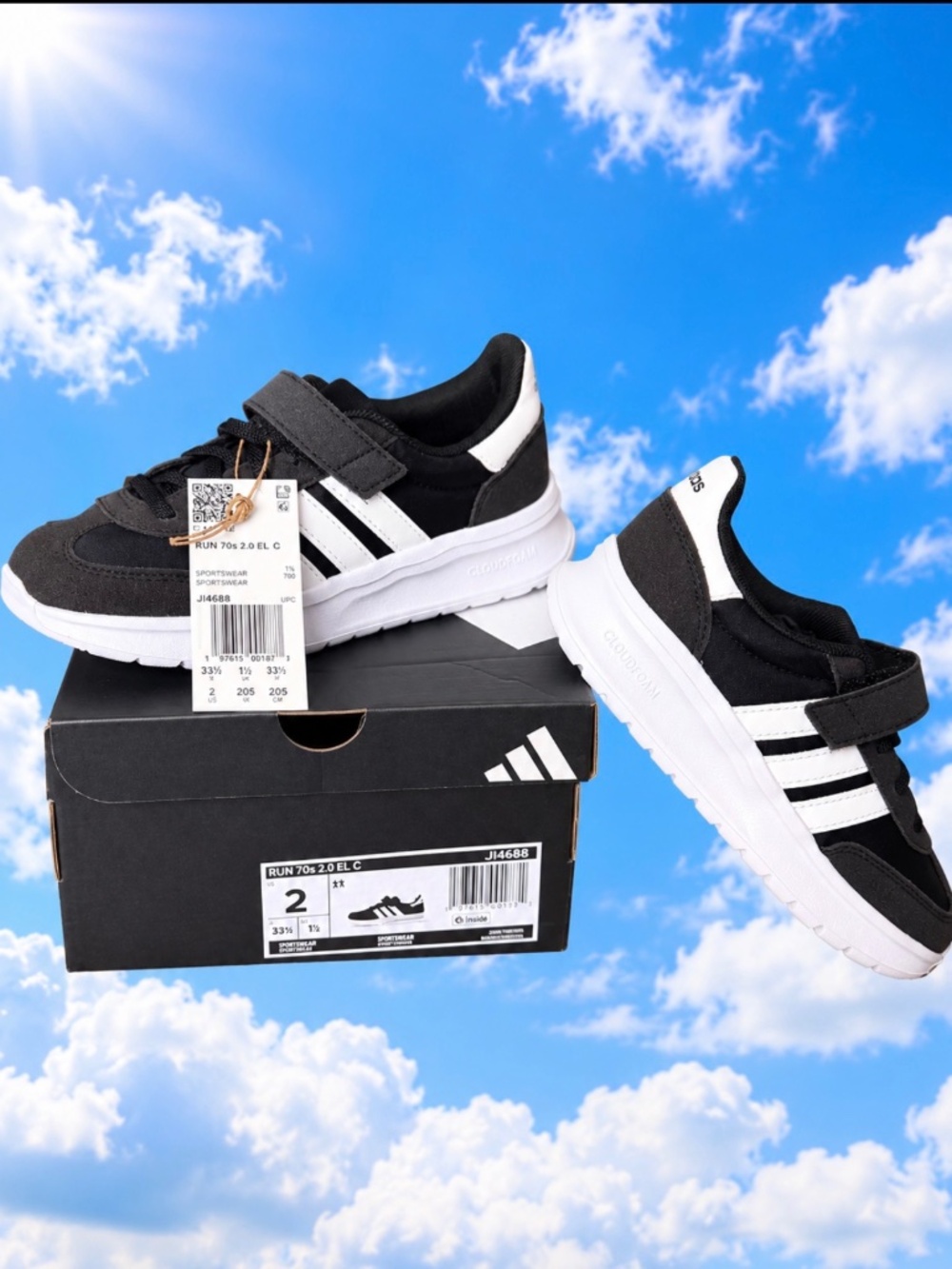 Brand new with tags. Adidas shoes. Size 2 US boys